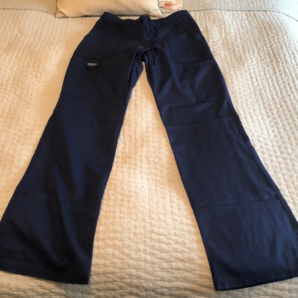 Cherokee workwear navy blue scrub pant small tall